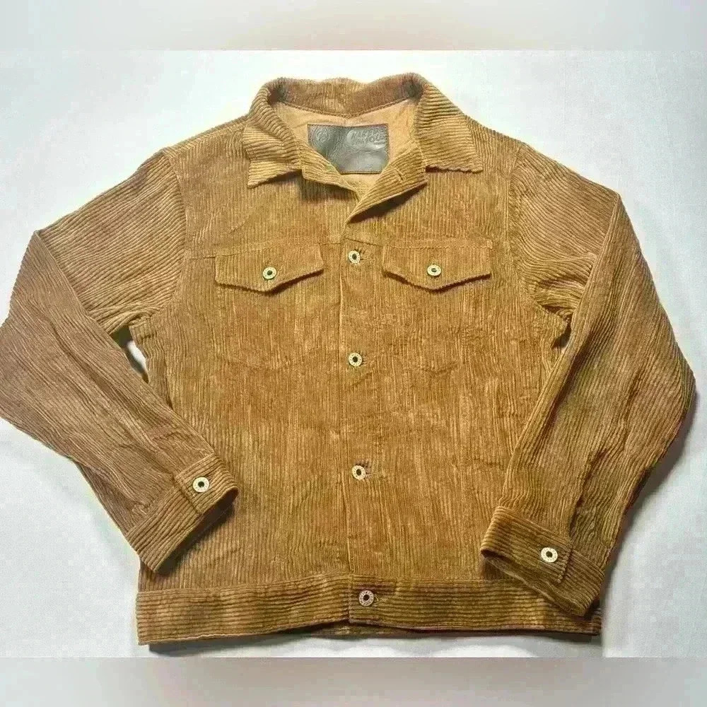Naked & Famous Seesucker Corduroy Brown Jacket - XS - Picture 2 of 10